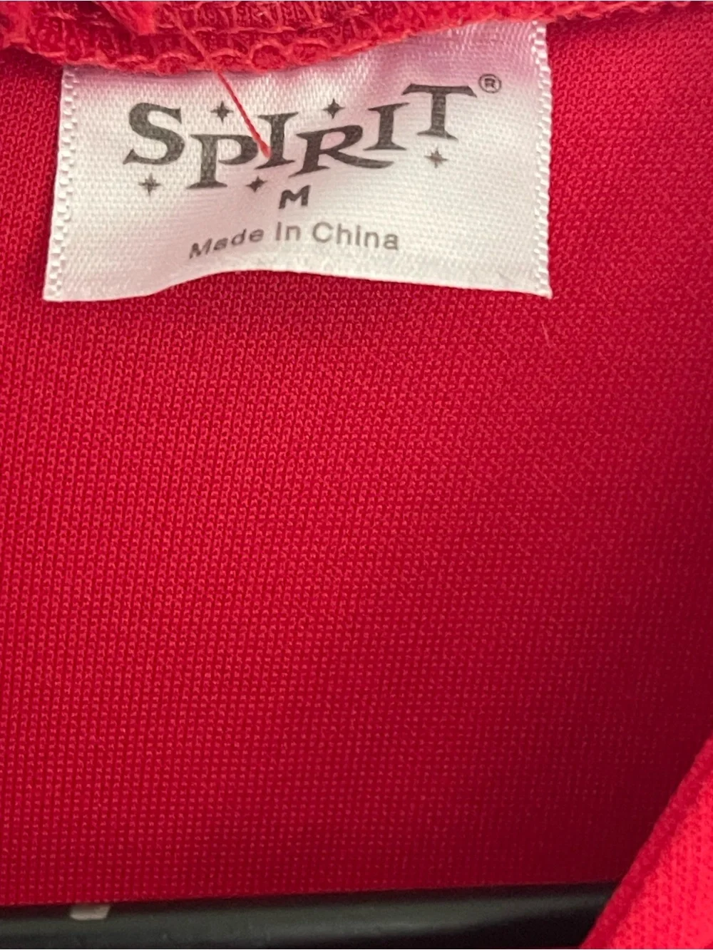 Spirit Red and Black Cheer Costume for Kids Size M